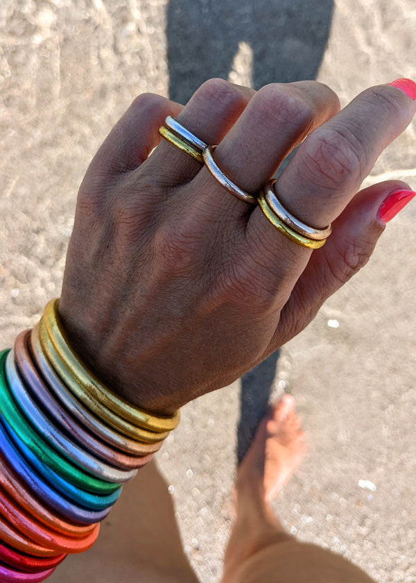 Bague bouddhiste - light gold, champagne, silver