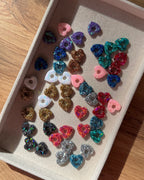 Mini créoles Coeur - argenté