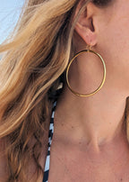Boucles d'oreilles bouddhistes - light gold