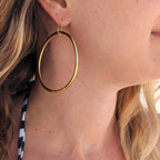 Boucles d'oreilles bouddhistes - light gold