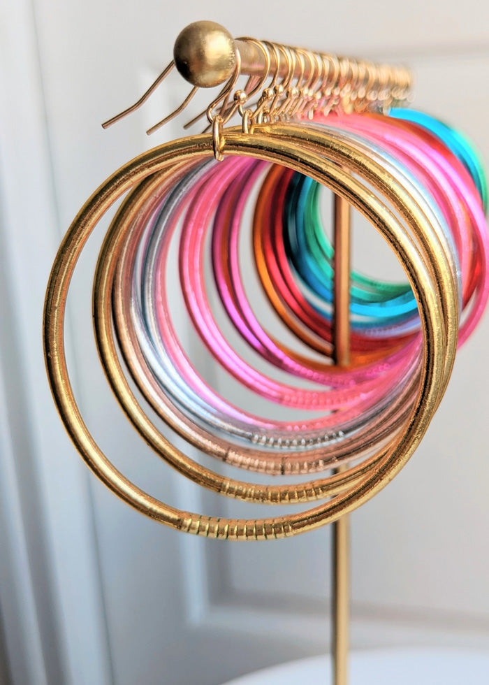 Boucles d'oreilles bouddhistes - autres couleurs