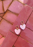 Boucles d'oreilles Pink Lady