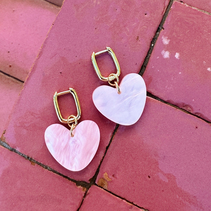 Boucles d'oreilles Pink Lady