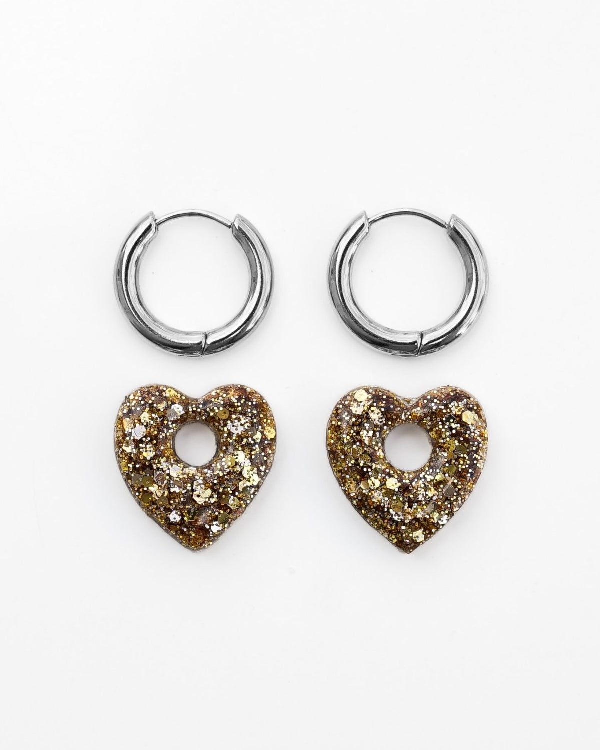 Mini créoles Coeur - doré