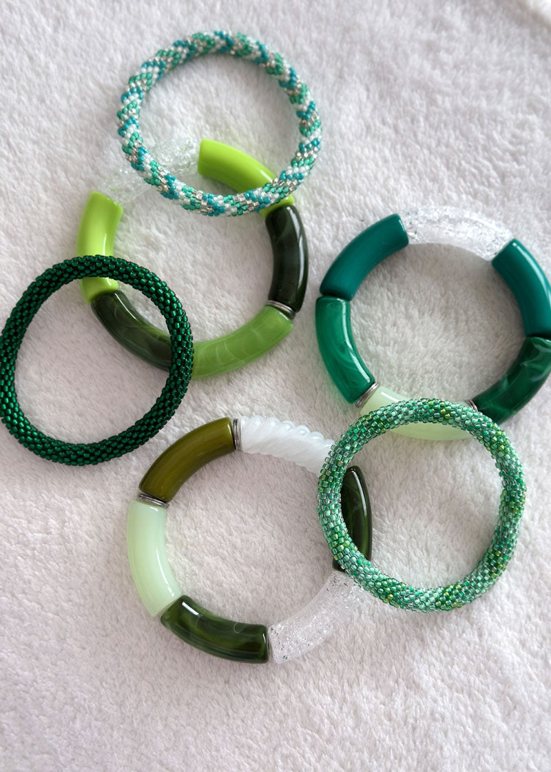 Bracelet népalais #72 (vert)