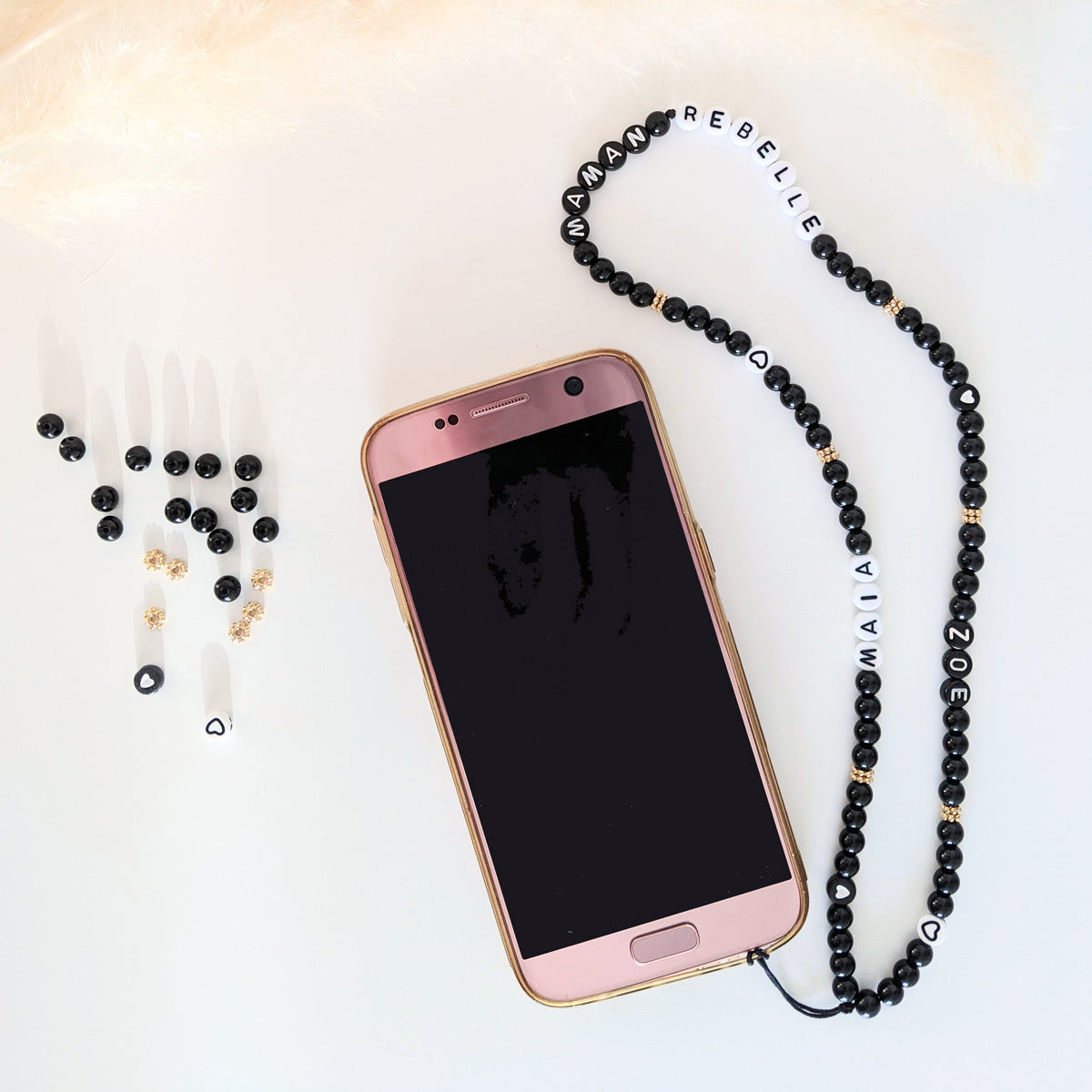Bracelet de téléphone - Black (à personnaliser)