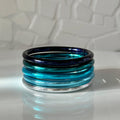 Lot de 5 joncs bouddhistes - bleu