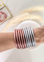 Jonc bouddhiste - rose gold