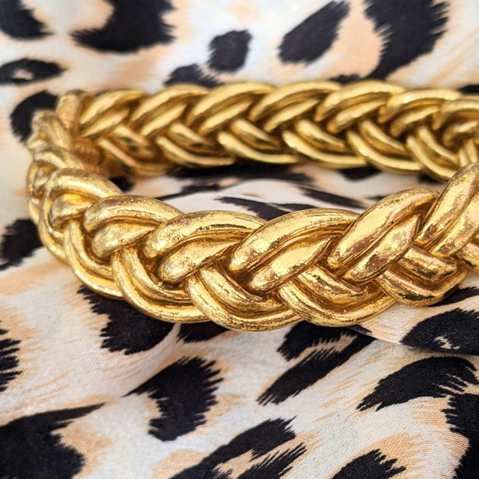 Jonc bouddhiste - tressé ou double tressé light gold