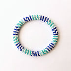 Bracelet népalais #24 (bleu et vert eau)