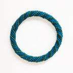 Bracelet népalais #104 (vert et bleu)