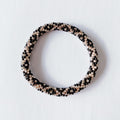 Bracelet népalais #13 (noir et champagne)
