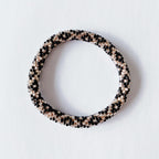 Bracelet népalais #13 (noir et champagne)