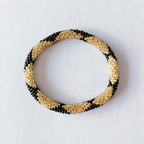 Bracelet népalais #3 (noir et doré)