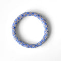 Bracelet népalais #50 (bleu et argent)