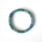 Bracelet népalais #51 (bleu et vert)