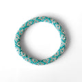 Bracelet népalais #53 (vert et argent)