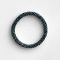 Bracelet népalais #56 (irisé bleu gris)