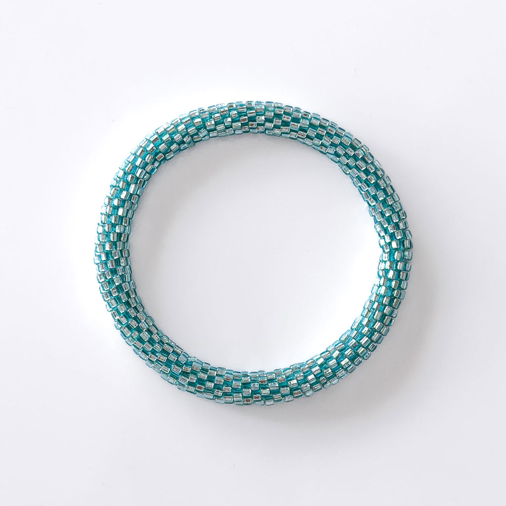 Bracelet népalais #65 (vert eau)