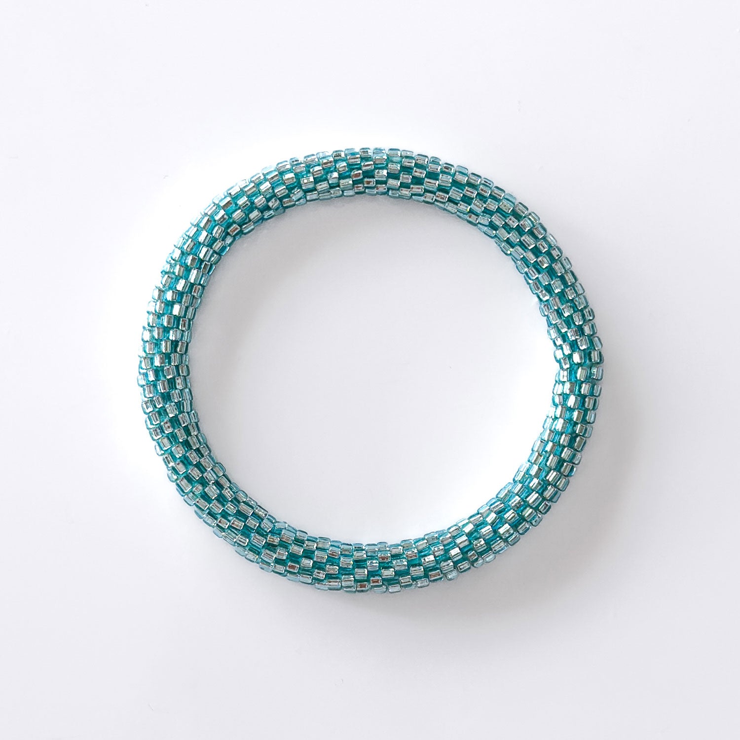 Bracelet népalais #65 (vert eau)