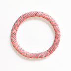 Bracelet népalais #84 (rose et argenté)