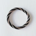 Bracelet népalais #9 (noir et argent)