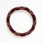 Bracelet népalais #91 (marron et champagne)