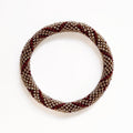 Bracelet népalais #92 (marron et champagne)