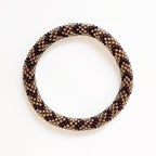 Bracelet népalais #93 (marron et champagne)