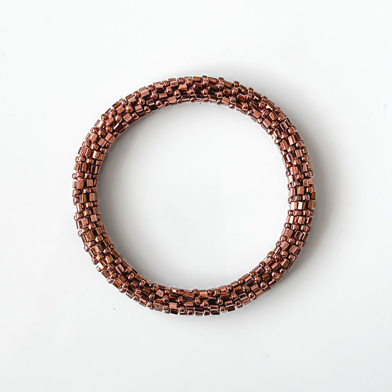 Bracelet népalais #41 (marron glacé)