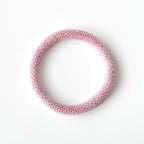 Bracelet népalais #46 (rose pastel)