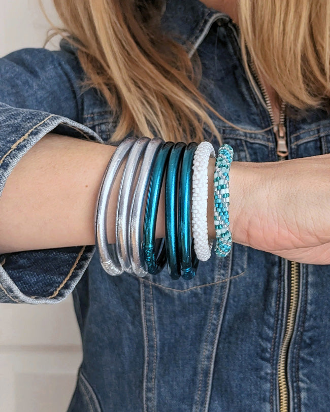 Bracelet népalais #28 (blanc)
