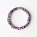 Bracelet népalais #34 (violet argenté)