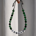 Bracelet Little Words for men - vert émeraude (à personnaliser)