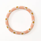 Bracelet népalais #107 rose et doré