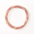 Bracelet népalais #108 pêche et rose