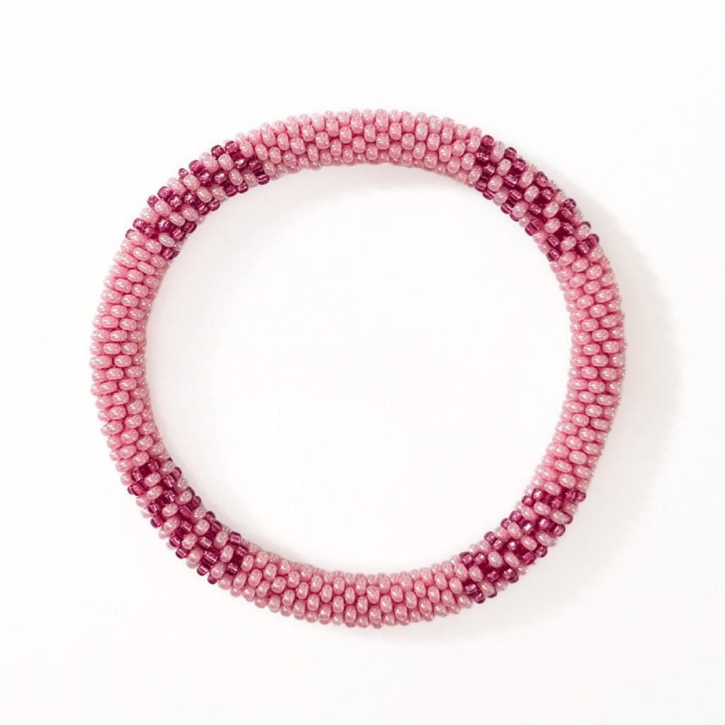 Bracelet népalais #109 rose