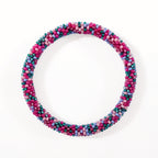 Bracelet népalais #114 rose et vert