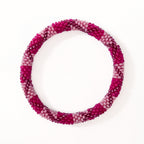 Bracelet népalais #115 rose et violet