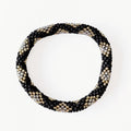 Bracelet népalais #11 (noir, argent et doré)