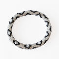 Bracelet népalais #12 (argent, noir et blanc)