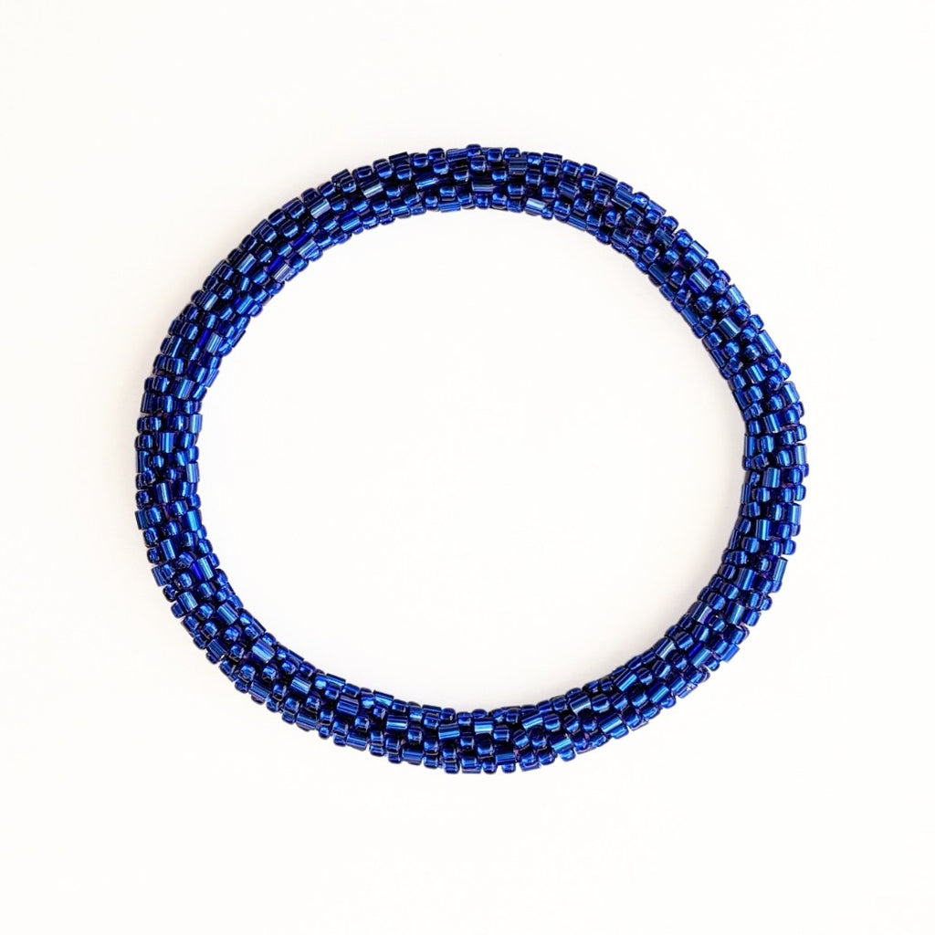 Bracelet népalais #21 (bleu nuit)
