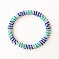 Bracelet népalais #24 (bleu et vert eau)