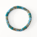 Bracelet népalais #26 (turquoise doré argenté)