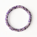 Bracelet népalais #34 (violet argenté)
