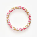 Bracelet népalais #38 (rose, blanc et doré)