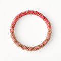 Bracelet népalais #44 (rose corail et doré)