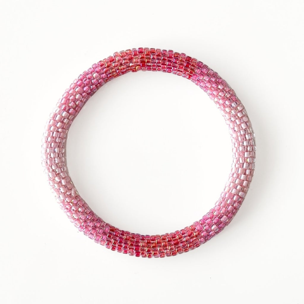 Bracelet népalais #45 (dégradé de rose)