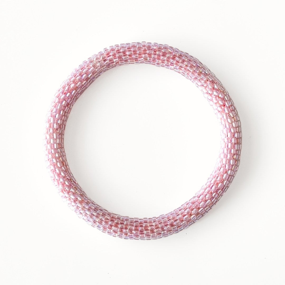 Bracelet népalais #46 (rose pastel)