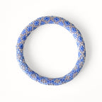 Bracelet népalais #50 (bleu et argent)